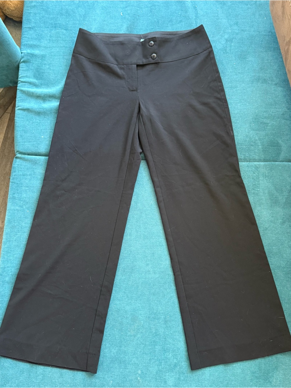 Laundry By Shelli Segal Black Wide Leg Trousers